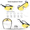 Ukoly Baseball Sunglasses For Men Women,Sports Sunglasses For Baseball Running Cycling UV400 protection TR90 Frame 615 (Yellow) view 2