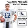 Exxact Sports White Football Towel with Hook & Loop Fastener, Quarterback QB Sports Towel to Clean Hands, Visor and Gloves - Highly Absorbent, Quick Dry (White) view 3