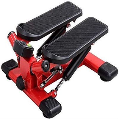 Stepper Stepping Machine Can Be Transported to Any Home Or Office Indoor Fitness Stair Stepper to Reverse The Action with Resistance Band Exercise Buttocks Legs Waist Abs (Color : R