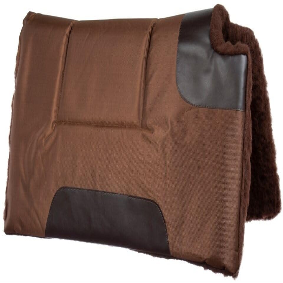 EQUIGEAR Horse Saddle Pad Western Brown Barrel Racing Pleasure Trail Blanket