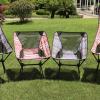 LCAIPNYF Foldable Chair Outdoor Folding Moon Chair Lightweight Fishing Camping Picnic BBQ Chairs Portable Folding Hiking Seat Garden Chair view 3