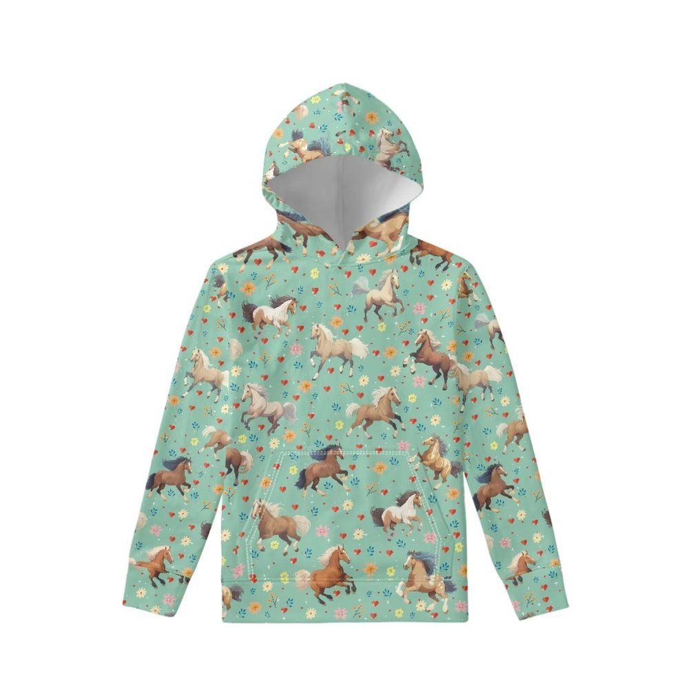 WELLFLYHOM Horse Shirts for Girls 11T 12T 13T Fashion Hoodies and Sweatshirt Graphic Pullover Top Long Sleeve Hoodie Loose Comfy Fall Outfits Workout Sweater Shirt Jumpers for Boys