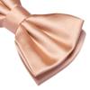 Branduce Rose Gold Bow Tie for Men Pre-tied Adjustable Silk Blend Bowties for Wedding Party (BB05-29) view 3