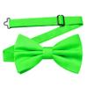 Branduce Lime Green Bow Tie for Men Pre-tied Adjustable Silk Blend Bowties for Wedding Party (BB05-20) view 1