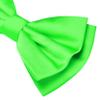 Branduce Lime Green Bow Tie for Men Pre-tied Adjustable Silk Blend Bowties for Wedding Party (BB05-20) view 3