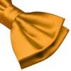 Branduce Gold Bow Tie for Men Pre-tied Adjustable Silk Blend Bowties for Wedding Party (BB05-14) view 3