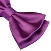 Branduce Raspberry Bow Tie for Men Pre-tied Adjustable Silk Blend Bowties for Wedding Party (BB05-06) view 3