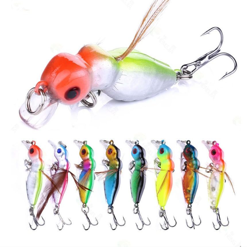 KTGCOZS Pack of 3 Fishing Bait 1/8oz Insect Topwater Crankbait Bumblebee Fishing Lures