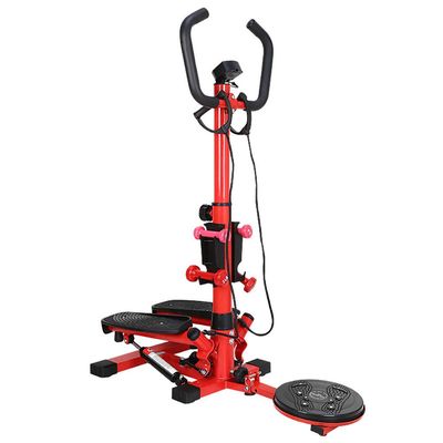 ZHCWEP Adjustable Mini Stepper Burn Calories Exercise Equipment Aerobic Exerciser with Armrests Twisting Action Pedal and Resistance Bands Beautiful Scenery