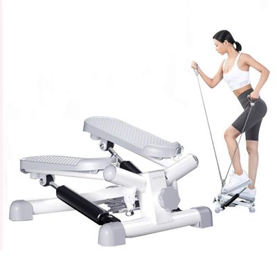 Stepper - Mini Ladder for Cardio Fitness Training, Height Adjustable Rotating Machine, Exercise Equipment with Scala  Scale with LCD Display and Resistance Band Beautiful Scenery