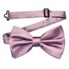 Branduce Dusty Rose Bow Tie for Men Pre-tied Adjustable Silk Blend Bowties for Wedding Party (BB05-31) view 1