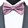 Branduce Dusty Rose Bow Tie for Men Pre-tied Adjustable Silk Blend Bowties for Wedding Party (BB05-31) view 2
