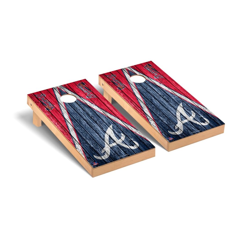 Atlanta Pro Cornhole Boards, 2x4 Premium Cornhole Board Set, Officially Licensed Cornhole Boards, Comes with (2) Boards & (8) Bags