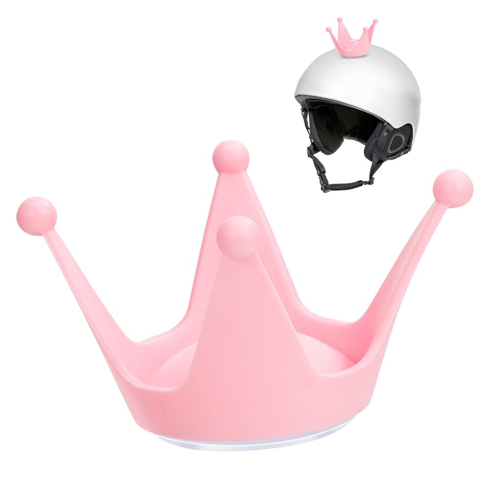 OUNONA 1pc Double Suction Cup Motorcycle Helmet Decoration Light Pink Ornament for Helmets Removable Accessory for Fun Motorcycle Bicycle Use