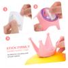 OUNONA 1pc Double Suction Cup Motorcycle Helmet Decoration Light Pink Ornament for Helmets Removable Accessory for Fun Motorcycle Bicycle Use view 3