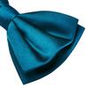 Branduce Teal Bow Tie for Men Pre-tied Adjustable Silk Blend Bowties for Wedding Party (BB05-40) view 3
