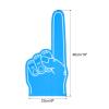 PATIKIL Giant Foam Finger 18 Inch, 3 Pack EVA Number 1 DIY Blank Foam Hand Cheerleading for Sports Events Spirit Games Party, Blue view 2