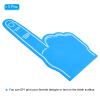 PATIKIL Giant Foam Finger 18 Inch, 3 Pack EVA Number 1 DIY Blank Foam Hand Cheerleading for Sports Events Spirit Games Party, Blue view 3