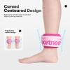 Sportneer Ankle Weights 0.5/1/2/3/5 LBS 1 Pair Wrist Leg Arm Weights for Women Men Kids Child with Adjustable Straps, Strength Weighted for Jogging Running Walking Fitness Gym Workout (Pink, 0.5 lbs x 2) view 2
