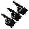 PATIKIL Giant Foam Finger 18 Inch, 3 Pack EVA Number 1 DIY Blank Foam Hand Cheerleading for Sports Events Spirit Games Party, Black view 1