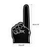PATIKIL Giant Foam Finger 18 Inch, 3 Pack EVA Number 1 DIY Blank Foam Hand Cheerleading for Sports Events Spirit Games Party, Black view 2