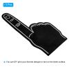 PATIKIL Giant Foam Finger 18 Inch, 3 Pack EVA Number 1 DIY Blank Foam Hand Cheerleading for Sports Events Spirit Games Party, Black view 3