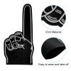 PATIKIL Giant Foam Finger 18 Inch, 3 Pack EVA Number 1 DIY Blank Foam Hand Cheerleading for Sports Events Spirit Games Party, Black view 4