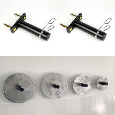 ARCVOX 2 Pcs Barbell Plate Rack Wall Mounted, 50KG Bearing Home Gym Barbell Holder, Workout Exercise Equipment Organizer, Wall Hanging Barbell Rack Iron Welding