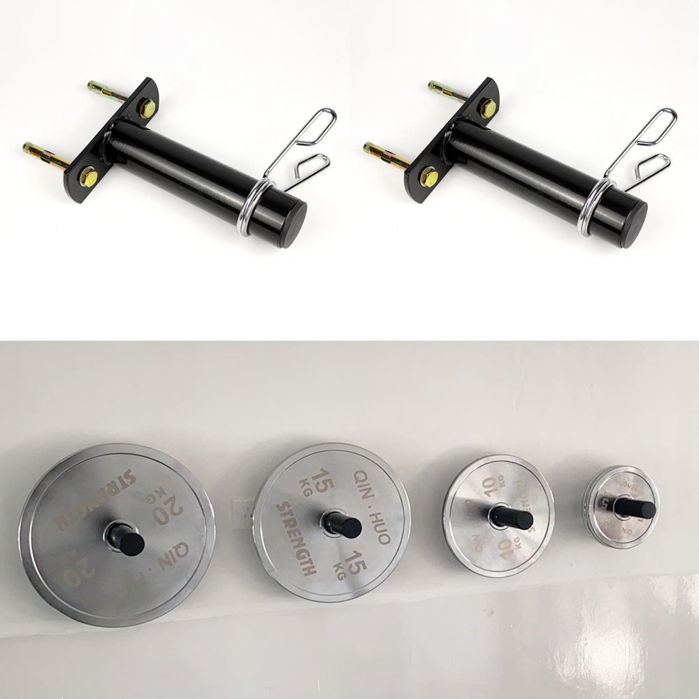 ARCVOX 2 Pcs Barbell Plate Rack Wall Mounted, 50KG Bearing Home Gym Barbell Holder, Workout Exercise Equipment Organizer, Wall Hanging Barbell Rack Iron Welding