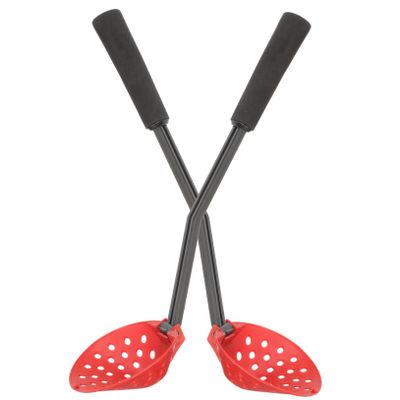 balacoo 2pcs Foldable Fishing Filter Spoons Non- Handle for Ice Scooping Draining Outdoor Gear for Fishing Lightweight Design