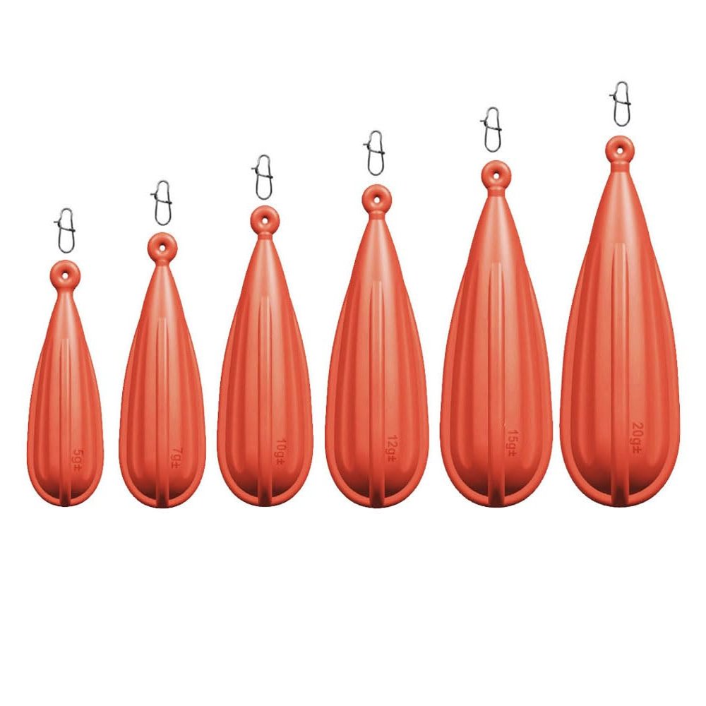Cuoyuqie 6pcs Fishing Practice Casting Plugs 1/4oz-3/4oz Soft Plastic Baitcasting Weight
