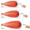 Cuoyuqie 6pcs Fishing Practice Casting Plugs 1/4oz-3/4oz Soft Plastic Baitcasting Weight view 4