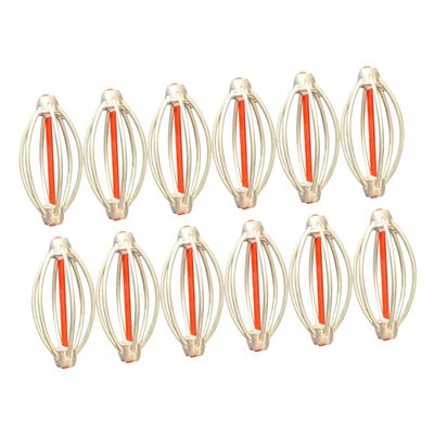 balacoo 12pcs Fishing Bait Cages Portable Carp Feeder Bait Release Tool for Fishing Easy to Carry and Use for Attracting Fish No Waste