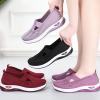 Women's Woven Orthopedic Breathable Soft Shoes Go Walking Slip on Diabetic Foam Shoes Hands Free Slip in Sneakers Arch Support, Purple, 9.5-10 Wide view 2