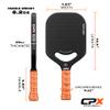 CPX Pro Carbon Fiber Pickleball Paddle - Professional Grade, Matte Finish, Honeycomb Core, Tennis Style Grip - Edgeless Paddle Designed in Chicago, USA (Black, Pro) view 4