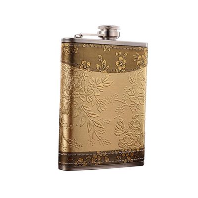 IMIKEYA Whisky Flask for Men Portable Stainless Steel Flask Leakproof Cover for Hiking Camping