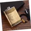IMIKEYA Whisky Flask for Men Portable Stainless Steel Flask Leakproof Cover for Hiking Camping view 4