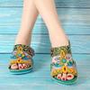 Ladmiple Womens Sandals Size 7 Womens Sandals Flip Flops for Women with Arch Support Cushion Summer Casual Rhinestone Wedge sandal Shoes view 2