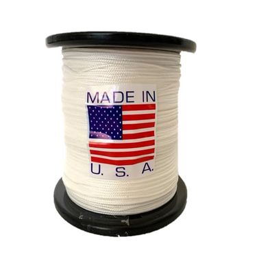 JB Line One Hollow Spliceable Braided Fishing Line 100LB (White, 600 Yards)