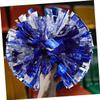 Anneome 6pcs Cheerleading Pom Poms for Dance Parties Sports Events and Team Spirit Metallic Foil Pompoms Finger Handle view 3
