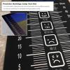 3 Mm Thick Standing Long Jump Mat 2.5M, Multi Functional Shock Absorbing Jump Rope Training Pad For Child Home Gym School, Double Side Anti-slip Jump Measurement Mat With Emoji Pattern (Size : 50x300 view 2