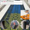 3 Mm Thick Standing Long Jump Mat 2.5M, Multi Functional Shock Absorbing Jump Rope Training Pad For Child Home Gym School, Double Side Anti-slip Jump Measurement Mat With Emoji Pattern (Size : 50x300 view 3
