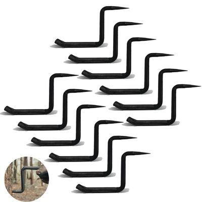 GBACHOOSE 12 Pack Screw in Tree Steps for Hunting 5 Inch Tree Steps for Climbing, Tree Climbing Screw in Steps for Hunting, with Slip-Resistant knurling Pattern