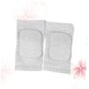 SOESFOUFU 2pcs Thick Sponge Knee Pads for Gym and Sports Training Elastic Support Sleeves for Squats Volleyball Running and Weightlifting Non-slip Design Grey view 1