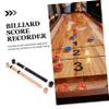 GOOHOCHY Competition Scorer Shuffleboard Score Markers Tabletop Score Counters Sturdy Wooden Material Scorekeepers view 4