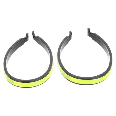 GANAZONO 2pcs Reflective Cycling Trouser Clips Night Safety Riding Cuffs Ankle Bands for Biking Visibility Glossy Reflective for Night Cycling