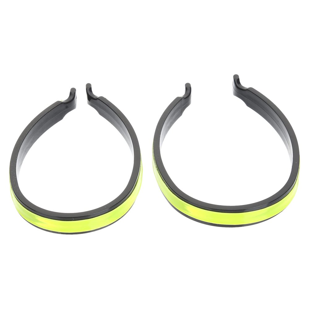 GANAZONO 2pcs Reflective Cycling Trouser Clips Night Safety Riding Cuffs Ankle Bands for Biking Visibility Glossy Reflective for Night Cycling