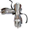 NineFit Basics Medieval Knight Gauntlet Armor, Larp Armor, Cosplay Armor,Sca Armor, Functional Armor Gloves, Gifts Item, Standard, Silver view 1