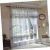 Cabilock Semi-Sheer Window Curtain Polyester Nice Wear Tear Resistance Boho Style for Home Grey view 4