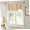 Cabilock High Precision Short Window Curtains Thermal Insulated Light Blocking Drapes for Kitchen Living Room and Bedrooms Beige view 3